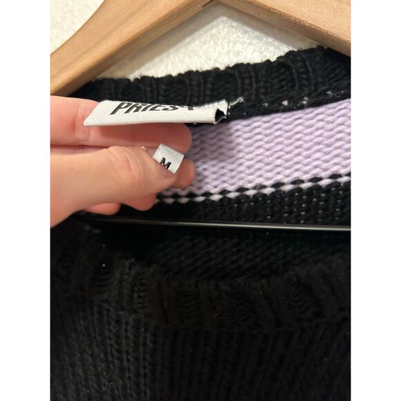 Ragged Priest Buddy Hearts Knitted Crochet Jumper Sz Medium Grunge - Picture 10 of 11